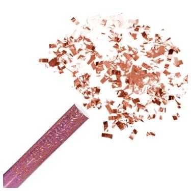 Imagem de Kit 6 Lança Confete Rose Gold 60cm