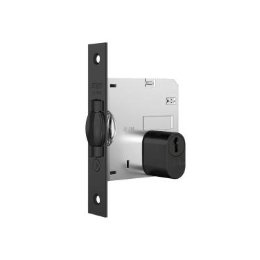 Imagem de Fechadura Trinco Rolete 1005 Roseta Quadrada Black - Stam