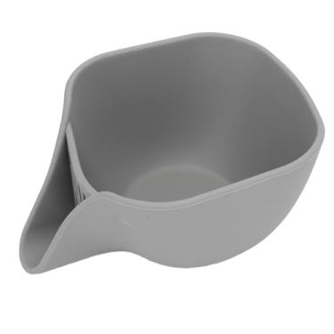 Imagem de Cesta de Drenagem, Base Resistente a Deformação Estável, Tigela Multifuncional de Limpeza de Frutas Espessadas para Lavar Frutas e Vegetais (Branco) (Cinza)