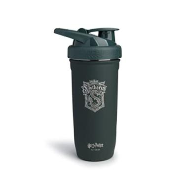 Imagem de Coqueteleira Smart Shake Reforce de aço inoxidável Harry Potter Sonserina (900 ml) | Garrafa esportiva leve e resistente com tampa macia | À prova de vazamento, livre de BPA e sem DEHP