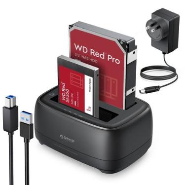 Imagem de Estação de ancoragem para disco rígido ORICO Dual Bay USB 3.0 para SAT