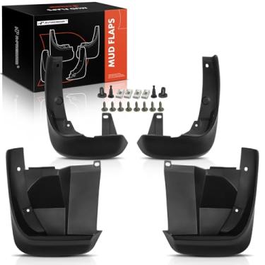 Imagem de A-Premium Conjunto de 4 peças de abas de lama protetores contra respingos, para-lamas com kits de hardware acessório compatível com Honda Odyssey 2005-2010, dianteiro e traseiro, lado do motorista e