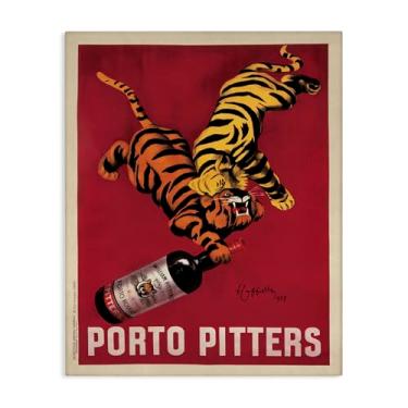 Imagem de Stupell Industries Arte de parede retrô vintage Wine & Tigers por Marcello Nizzoli, 61 x 76 cm