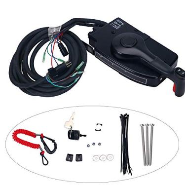 Imagem de Amarine Made 881170A15 Caixa de controle remoto de montagem lateral do motor de barco com 8 pinos para motor de popa Mercury