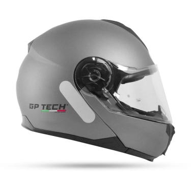 Imagem de Capacete Gp Tech A118 Sv Mono Articulado Cinza Fosco Titanium