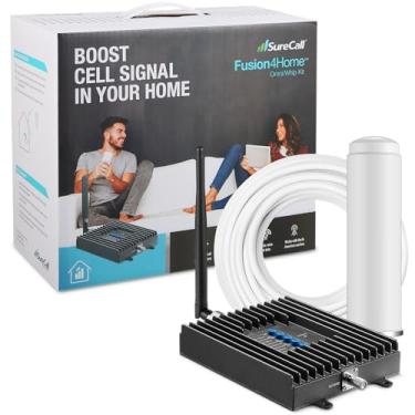 Imagem de SureCall Fusion4Home Cell Phone Signal Booster Até 2.000 Pés Quadrados, Aumenta 5G/4G Lte, Antena Omni Outdoor, Casa e Escritório Multiusuário para Todas As Operadoras, Verizon At&T Sprint T-Mobile, A