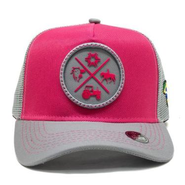 Imagem de Boné Trucker Telinha Atrevidu's Country Agro Rosa Exclusivo, Rosa, Cin