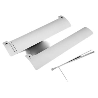 Imagem de Defletor Telescópico de Ar Condicionado, Blindagem de Com ângulo Ajustável para o Escritório Em Casa, Controle de Temperatura Interno Saudável e Confortável, Compatível Com