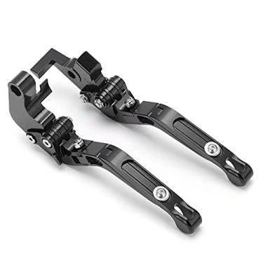 Imagem de ZJchao Alavanca de Embreagem, Alavanca de Freio de Bicicleta de Freio de de Motocicleta de Alumínio Embreagem do para 700 2019-2021 para MT-10/FZ-10 16-2021 (Preto)