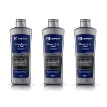Imagem de Kit Limpa Forno e Grill Electrolux Ação Desengordurante 3 unidades, Nã