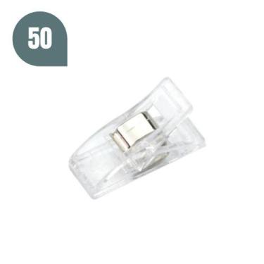 Imagem de Clips para Costura Transparente - 50 unidades - AllinaBox