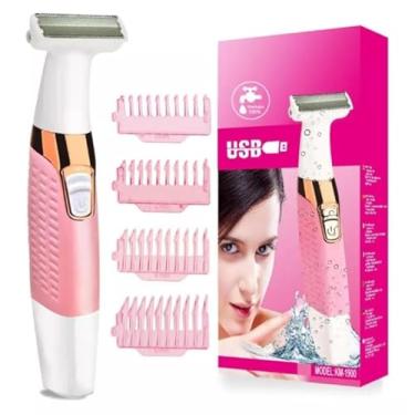 Imagem de Depilador Portatil Feminino cortar pelos intimos Prova D'agua recarregavel
