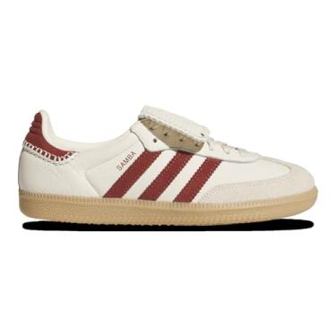 Imagem de Adidas Orininals Samba Língua Longa - Feminino (JS3541, Rubi Preamado/Branco Maravilha/Dourado), Rubi pré-amado/branco maravilha, 36