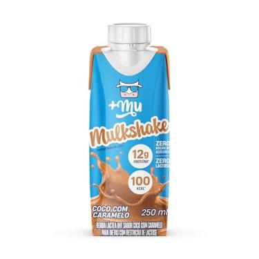 Imagem de +Mu Mulkshake Bebida Proteica Sabor Coco com Caramelo - Pack 12 unidades 250 mL