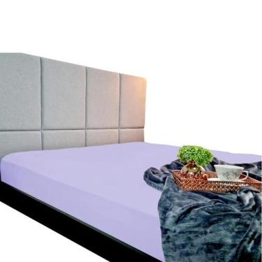 Imagem de Capa de Colchão Solteiro Cor Lavanda Camitalia Malha 100% Poliester 60