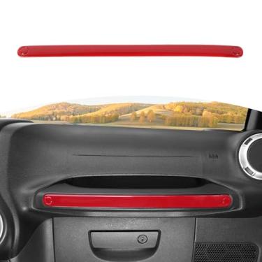 Imagem de RT-TCZ Capa para Wrangler JK Co Pilot Grab Handle, Acessórios interiores vermelhos para Jeep Wrangler JK JKU 2011-2017 Sahara Rubicon