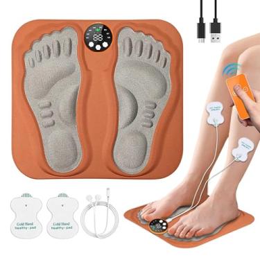 Imagem de Máquina de Massagem para os Pés - Massajador Elétrico de Pés e Tapete de Estimulação - Com Modos Ajustáveis, Níveis de Intensidade, Controle Remoto, Relaxamento Muscular para Pernas e Costas, para Hom