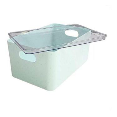 Imagem de Caixa Organizadora Multiuso Empilhável C/ Tampa Grande 12,3l - Helsim,