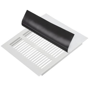 Imagem de PATIKIL Tampa de ventilação magnética de 25 cm x 25 cm, capa de registro de ar de parede de piso bloqueador de ventilação magnética para forno de lareira HVAC RV doméstico, branco
