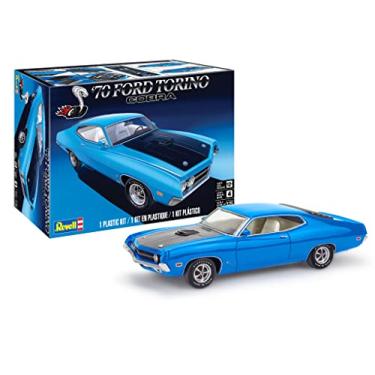 Imagem de Revell 14534 1970 Ford Torino Cobra Escala 1:25 128 peças Skill Level 4 Kit de construção de carro