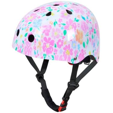 Imagem de Bienbee Capacete Para Criança, De Bicicleta Infantil, Skate Bicicleta, Scooter Equilíbrio Meninas 3 A 5 8 15 Anos, Corações Rosa S