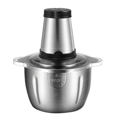 Imagem de Processador de Alimentos Elétrico, 2L, Aço Inox 850W, 110V, Triturador Multiuso para Carnes e Legumes