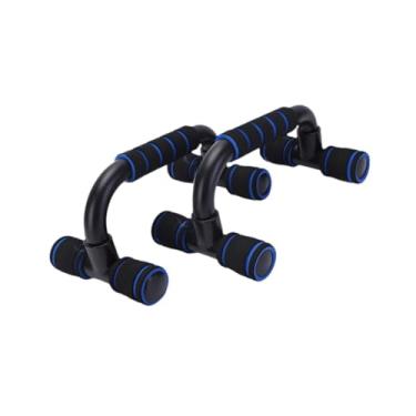 Imagem de Colaxi Alças de flexão Suportes Mini bombas de alça Treinamento de força portátil Parallettes Fitness Alças de flexão para ginástica em casa, Azul
