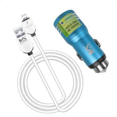 Imagem de Carregador Turbo Power Veicular 2.0 Com Cabo Usb 3.1 V8 - Maxmidia