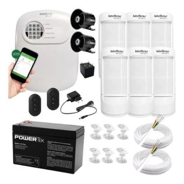 Imagem de Kit de Alarme Residencial Intelbras ANM 24 NET Central 6 Sensores Pet 