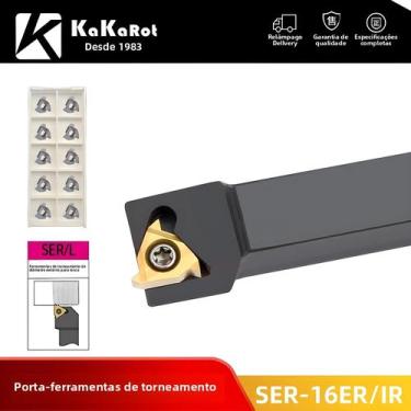 Imagem de Pastilhas de Metal Duro KaKarot 16ER 16IR - Ferramenta de Torneamento 