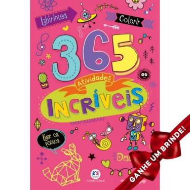 Imagem de Livro 365 Atividades Incríveis Crianças Filhos Infantil Desenho Histór