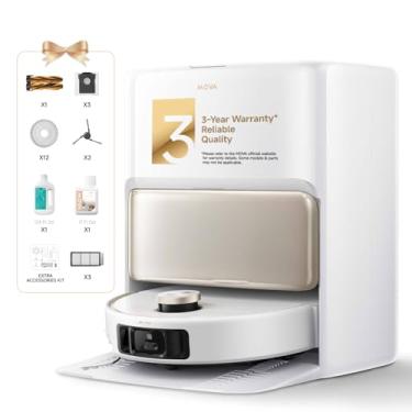 Imagem de Mova V50 robô ultra completo aspirador de pó e esfregão autolimpante, sucção de 24.000 Pa, navegação levantável com superação de obstáculos e esfregão de água quente com sistema DuoSolution projetado