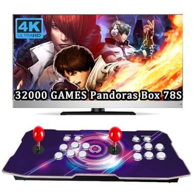 Imagem de RegiisJoy 32000 mini Pandoras Box 78S for Child Arcade Game Console 4 Player 3D Magical Modified Game, Search Save Delete Cheat Function, Favorite List, One-Button Combo, 128G TF, 12 Classification