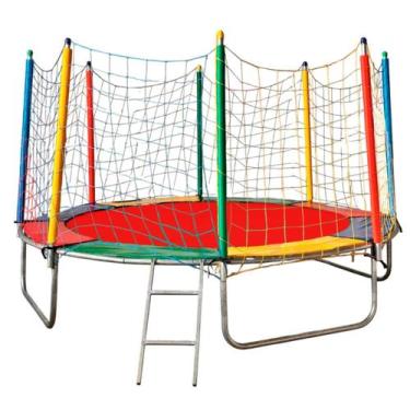 Imagem de Trampolim Cama Elástica Pula Pula 3m Nacional Colorida Premium Playgro