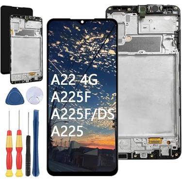 Imagem de Yuxyiony Nova tela de substituição para Samsung Galaxy A22 4G A225F A225F/DS A225M/DS Display LCD Reparação de tela LCD e acessórios de ferramentas de substituição.