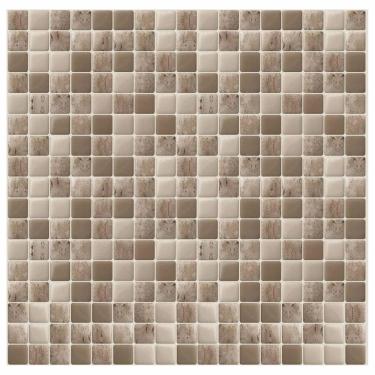 Imagem de Papel De Parede Adesivo Pastilha Mesclado Bege 300X52Cm