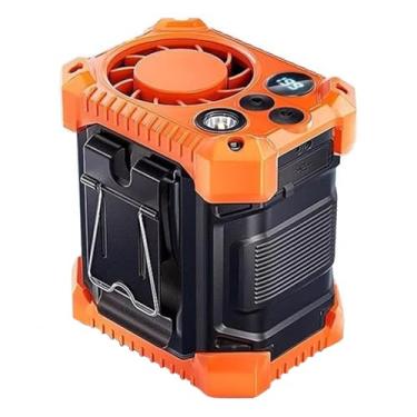 Imagem de NORMIA RITA Ajuste contínuo de 199 passos e ventilador de cintura leve de 220 g, operação máxima de 9000 mAh de 36 horas, para assistir esportes, deslocamento, ir à escola, construção, trabalho ao ar