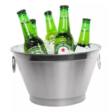 Imagem de Kit Com 10 Balde Para Gelo 9 Litros Cerveja E Bebidas - RC Decora