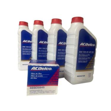 Imagem de Kit troca de oleo 5w30 + filtro ONIX 2012 a 2019 gm 98550168 - ACDELCO