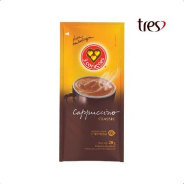 Imagem de Sache 20g Café Solúvel 3 Corações Cappuccino Classic - tres corações