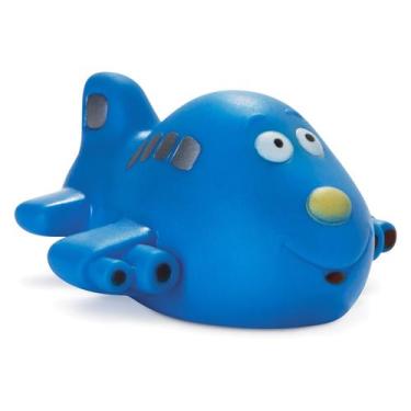 Imagem de Brinquedo Aviãozinho Soft Para Bebês, Mordedor Banho, Macio - Cometa B