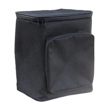 Imagem de Generic Bolsa de encosto para motocicleta Sissy Bar, bolsa traseira para equipamentos de motocicleta, leve, à prova de poeira, organizadora para capacete de