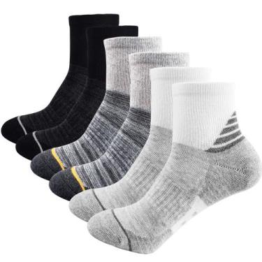 Imagem de Meias de tornozelo J.WMEET femininas Athletic Quarter Running, pacote 