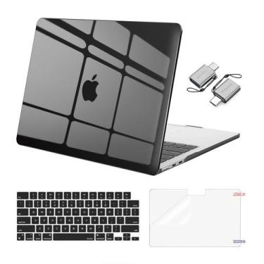Imagem de Capa MOSISO compatível com MacBook Air de 13,6 polegadas Smoke Black