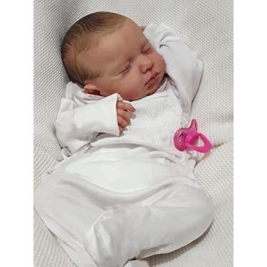 Imagem de Reborn Baby Doll iCradle Lifelike 50 cm Realistic Girl 1,2 kg