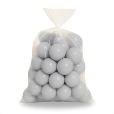 Imagem de Kit Com 25 Unidades De Bolinha Para Piscina De Crianças Não Amassam Bolas Divertida Cor Vibrante (Cinza)