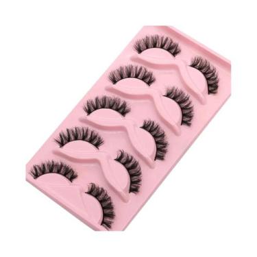 Imagem de Cílios Postiços Naturais 3D Wispy De Mink Sintético, Extensão De 5, 7,