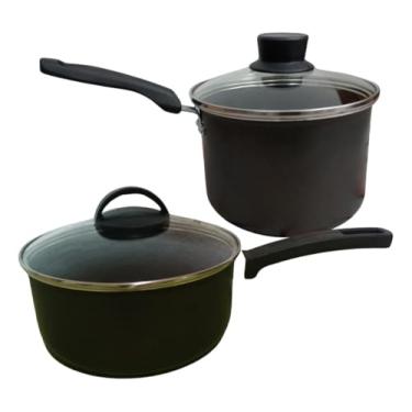 Imagem de Conjunto de 2 Panelas Work Antiaderente Tampa De Vidro 14 e 20cm