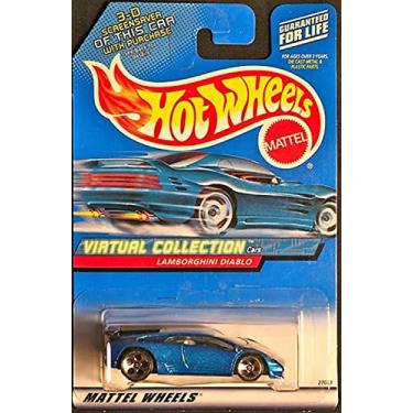 Imagem de Hot Wheels Blue Lamborghini Diablo 2000 1:64 Scale Virtual Collection Die Cast Car #114