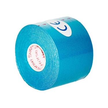 Imagem de Fita de cinesiologia pré-cortada, 25,4 cm por rolo, 20 peças, suporte muscular, suporte terapêutico (azul claro)
